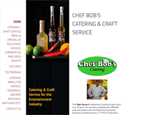 Tablet Screenshot of chefbobonline.com